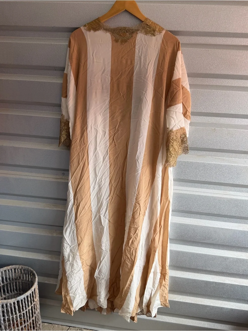 Rosamosario silk slip dress and robe